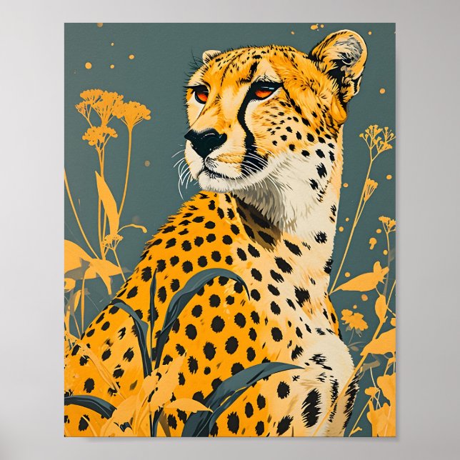 Vintage Cheetah Poster (Framsidan)