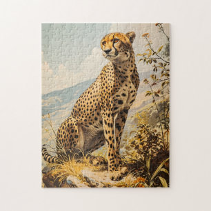Vintage Cheetah Pussel