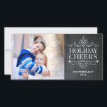 Vintage Chef 1 Photo Helgdag Photo Card Julkort<br><div class="desc">Fira säsongen med detta moderna och snyggt helgdag-fotokort från Berry Berry Sweet.</div>