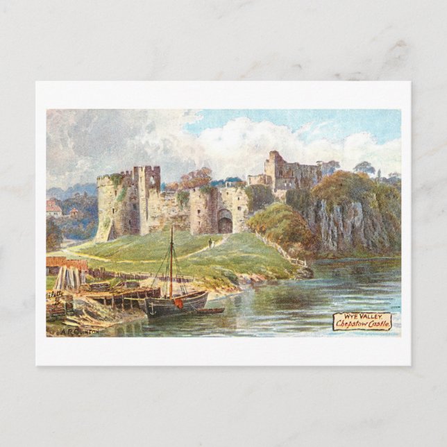 Vintage Chepstow Castle Vykort (Framsida)
