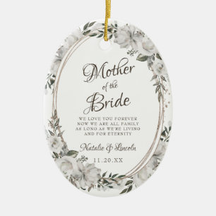 Vintage Cherish till Budens mamma-citatet Julgransprydnad Keramik
