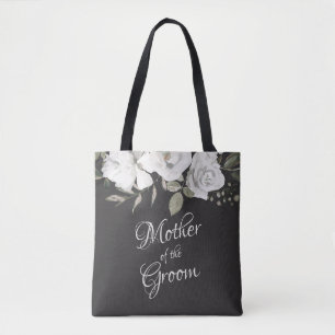 Vintage Cherish White Blommigt Mor i Groom Tygkasse