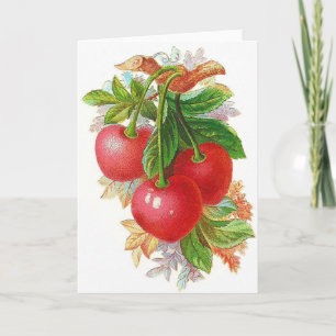 Vintage Cherries Kort