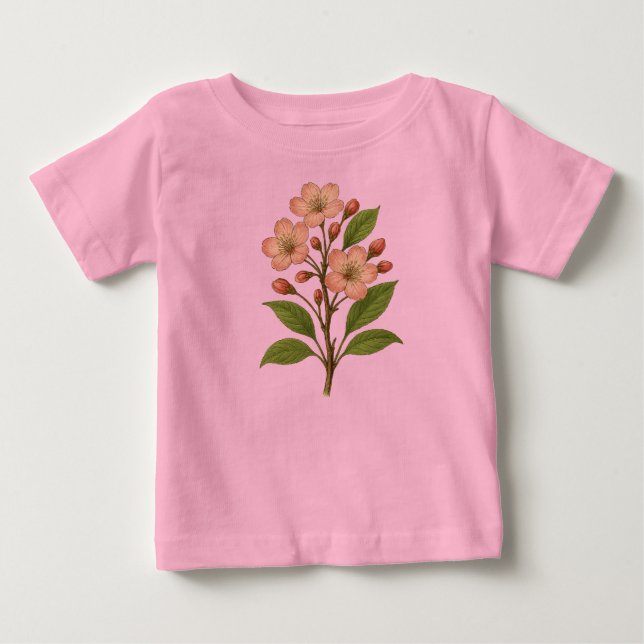 Vintage cherry blossom t shirt (Framsida)