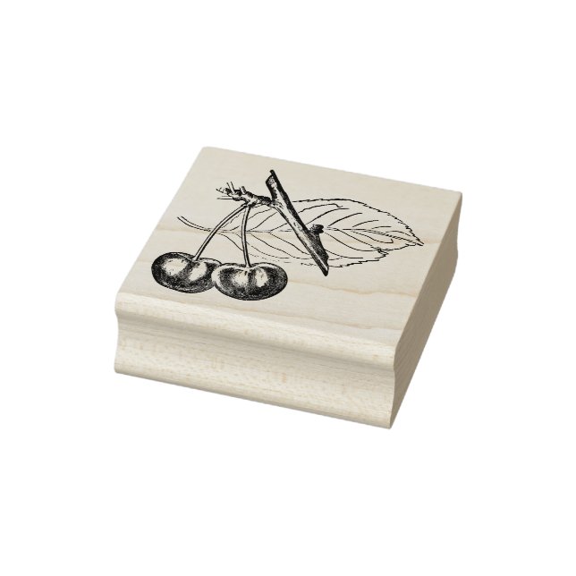 Vintage Cherry Frimärke Stämpel (Stämpel)