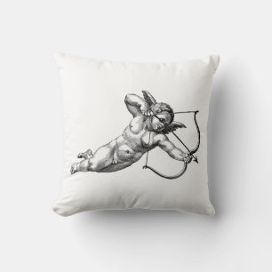 Vintage Cherub Cupid Kärlek Dekorativ kudde
