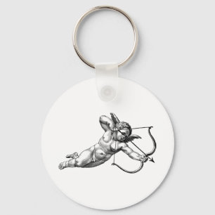 Vintage Cherub Cupid Kärlek Nyckelring
