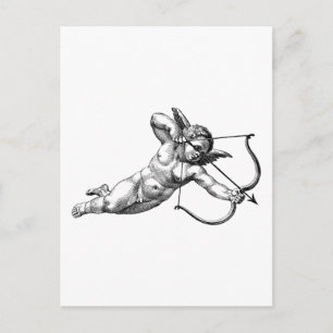 Vintage Cherub Cupid Kärlek vykort