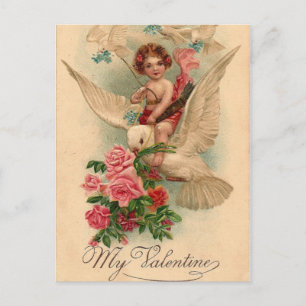 Vintage Cherub My Valentine Helg Vykort