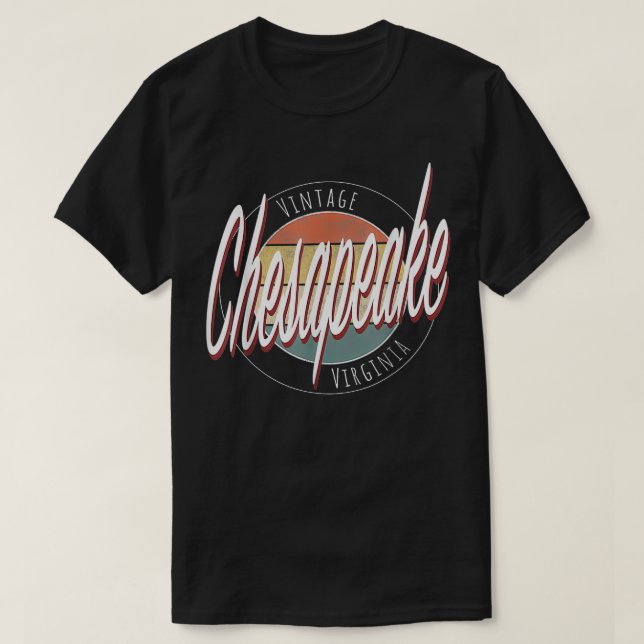 Vintage Chesapeake Virginia  T Shirt (Design framsida)