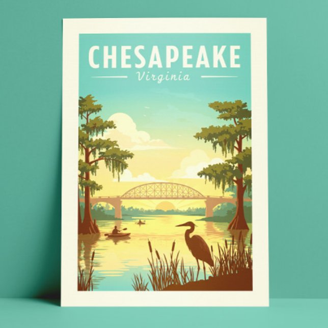 Vintage Chesapeake Virginia Vykort (Skapare uppladdad)