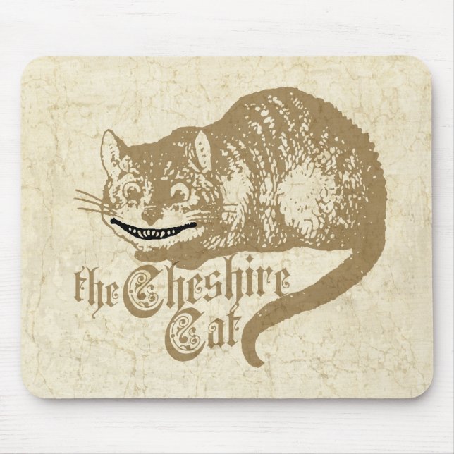 Vintage Cheshire Cat Illustration Musmatta (Framsidan)