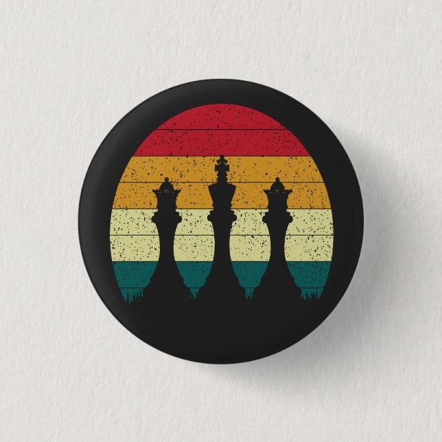 Vintage Chess Biet Knapp (Framsida)