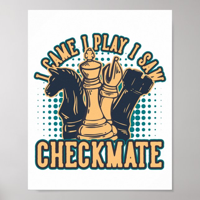 Vintage Chess Checkmate-offert Poster (Framsidan)