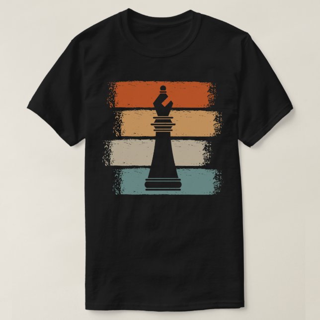 Vintage Chess Delar Retro 2 T Shirt (Design framsida)