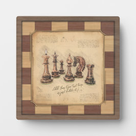 Vintage Chessboard & Chess Delar, Player Gift