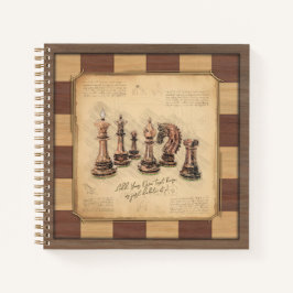 Vintage Chessboard & Chess Delar, Player Gift