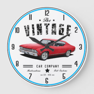 Vintage Chevelle Company Stor Klocka