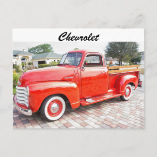 Vintage Chevrolet Lastbil Vykort