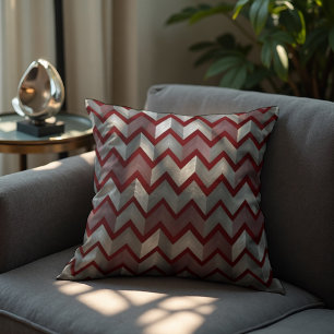 Vintage Chevron Metall accent - Luxe Deco Kudde