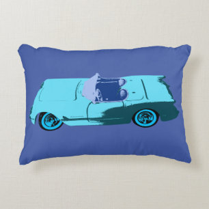 Vintage Chevy i deppighet Prydnadskudde