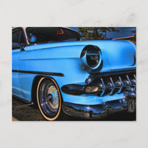 vintage chevy lowrider kustom vykort