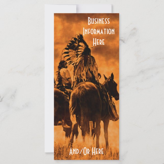 Vintage Cheyenne Warriors 2012 Calendar Bookmark (Framsida)