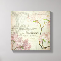 Vintage Chic Fransk Skript Shabby Flowers Corset