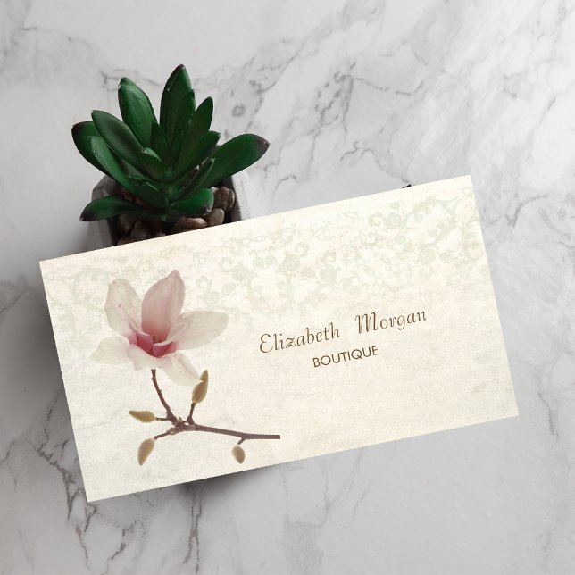 Vintage Chic Magnolia, Spets Visitkort (Skapare uppladdad)