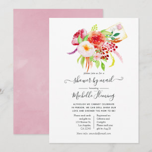 Vintage Chic Rustic Charm Baby Shower by Mail Inbjudningar