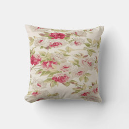 Vintage Chic Shabby Rosa Tjejaktig Kudde