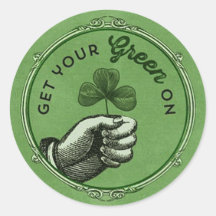 Vintage chic St. Patrick's Day Hämta din grönt på