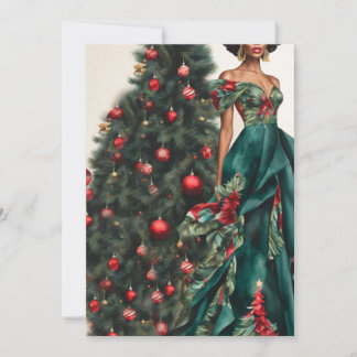 Vintage Chic Svart Mode Inbjudningar