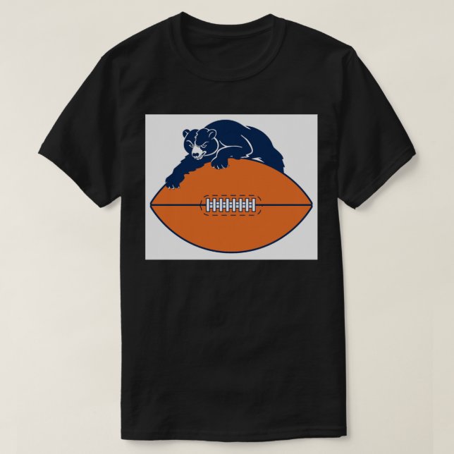 Vintage Chicago Bears Sticker T Shirt (Design framsida)