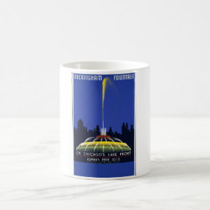 Vintage Chicago - Buckingham Fontän Mugg