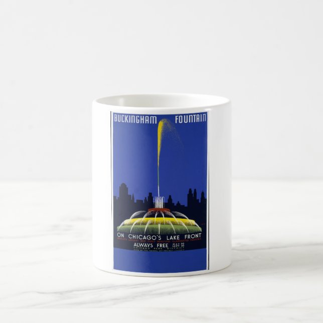 Vintage Chicago - Buckingham Fontän Mugg (Center)
