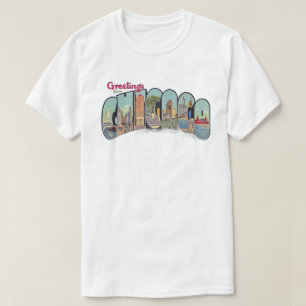 Vintage Chicago Hälsningar T-Shirt