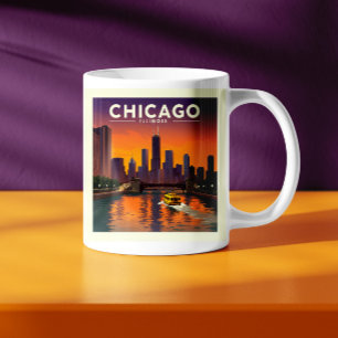 Vintage Chicago Illinois Kaffemugg
