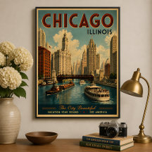Vintage Chicago Illinois Resa