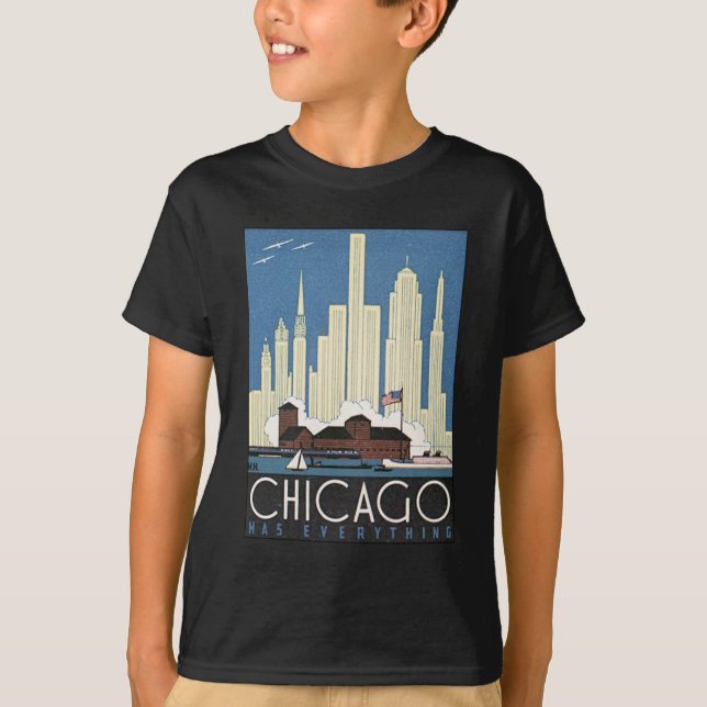 Vintage Chicago Illinois Tröja (Framsida)