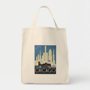 Vintage Chicago Illinois Tygkasse