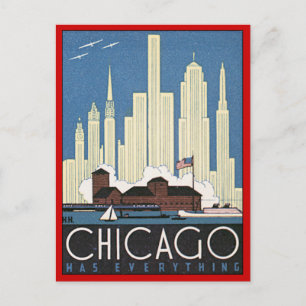 Vintage Chicago Illinois Vykort