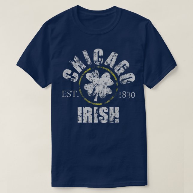 Vintage Chicago Irish Heritage T Shirt (Design framsida)