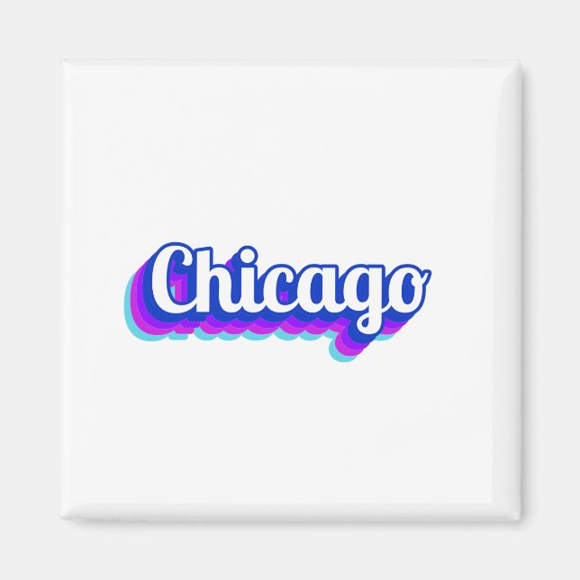 Vintage Chicago Magnet (Framsidan)