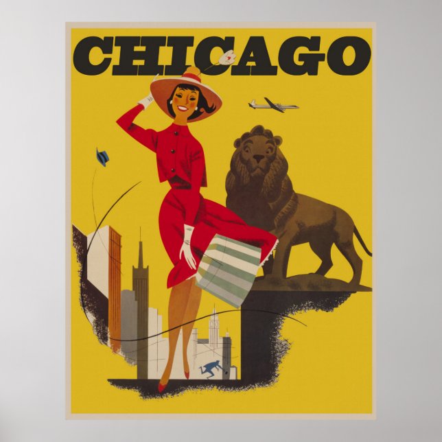 Vintage Chicago Poster (Framsidan)