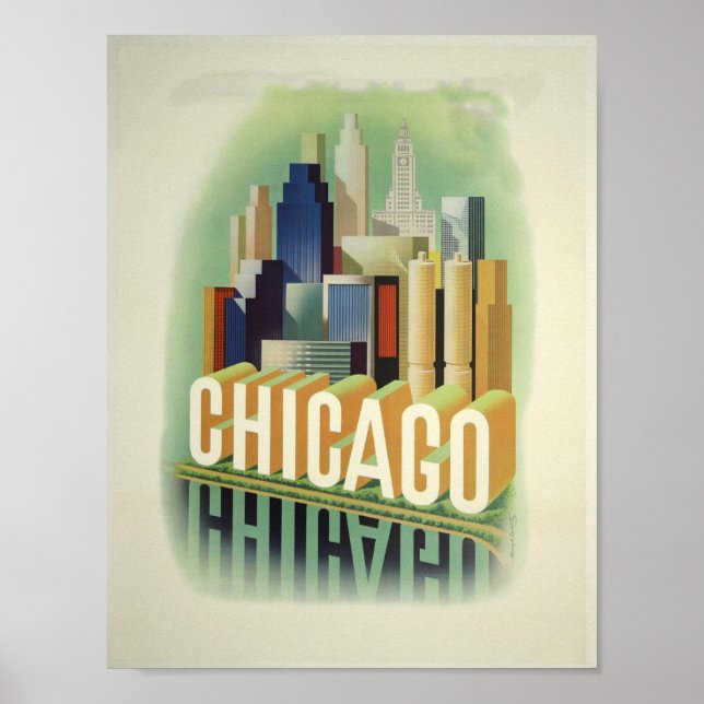 Vintage Chicago Poster (Framsidan)