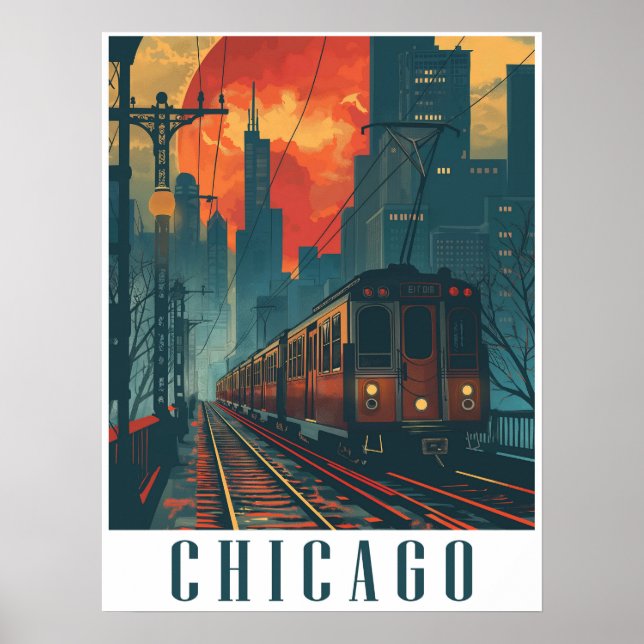 Vintage Chicago Poster (Framsidan)