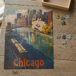 Vintage Chicago-resemalj Pussel