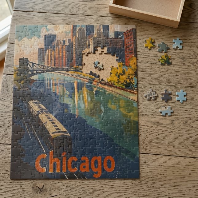 Vintage Chicago-resemalj Pussel (Skapare uppladdad)