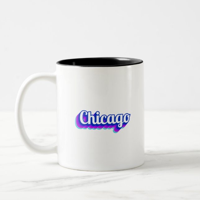 Vintage Chicago Två-Tonad Mugg (Vänster)